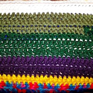 NEW Hand Crochet Confetti Fiesta Blanket